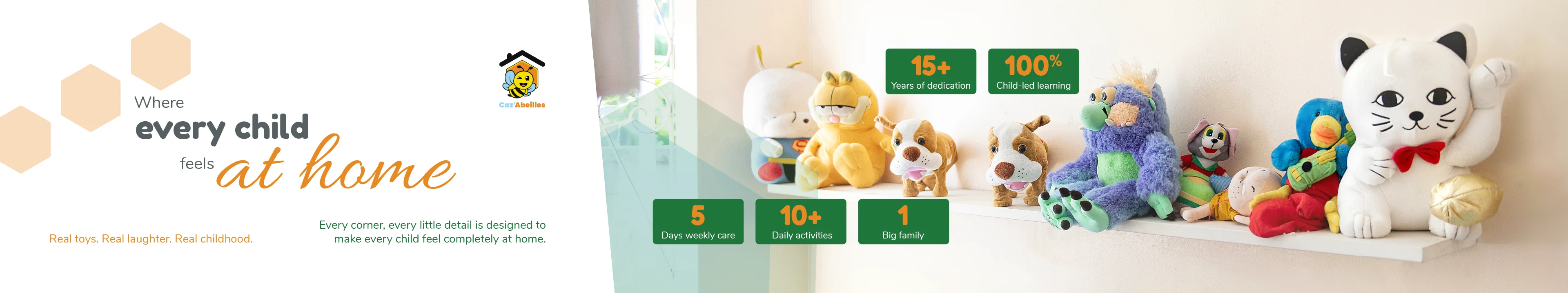 Peluches at Caz'Abeilles